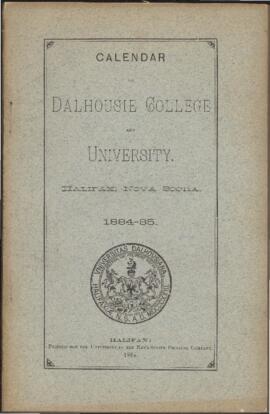 Calendar of Dalhousie College and University, Halifax, Nova Scotia : 1884-1885