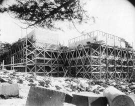 Photograph of Shirreff Hall during construction