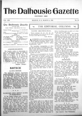 The Dalhousie Gazette, Volume 53, Issue 10