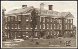 Postcard of the Science Building on Dalhousie University's Studley Campus