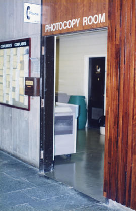 Photograph of the photocopy room at the Killam Memorial Library, Dalhousie University