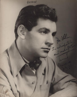 Leonard Bernstein : [autographed photograph]