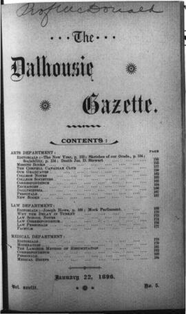 The Dalhousie Gazette, Volume 28, Issue 5