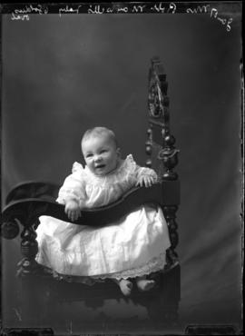 Photograph of the baby of Mrs. Robert Maxwell