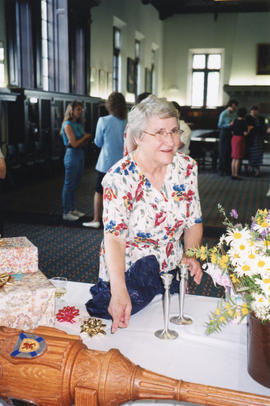 Photograph of Patricia Lutley at her retirement party