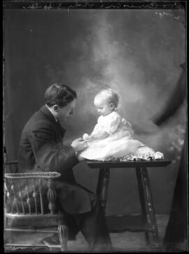 Photograph of Mr. Bernasconi and his baby