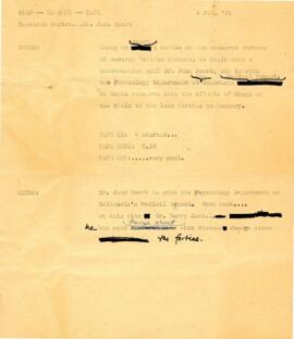 Typed script of the intro and outro of an interview with Dr. John Szerb