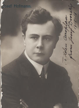 Josef Hofmann : [autographed photograph]