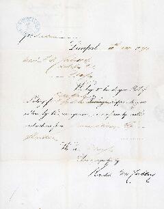 Bill of Lading to F.D. Corbett & Co. of Halifax from Kidd & McCroskey, Liverpool, dated 10th Octo...