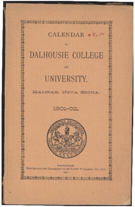 Calendar of Dalhousie College and University, Halifax, Nova Scotia : 1901-1902
