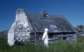 Photograph of a cabin in old Fort Chimo, Quebec