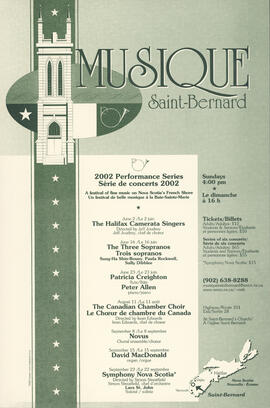 Musique Saint Bernard 2002 performance series : [poster]