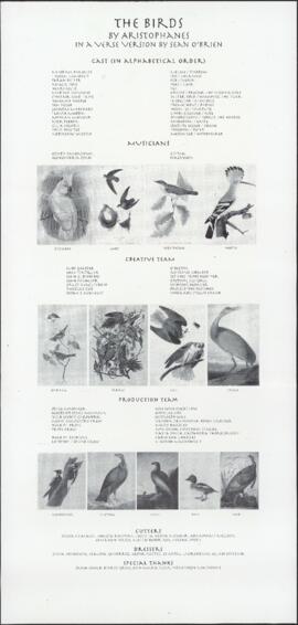 The birds : [program]