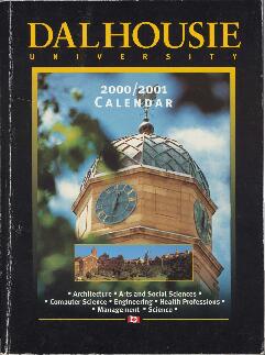 2000/2001 Dalhousie University undergraduate calendar