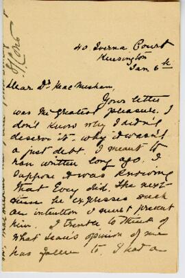 Letter from Sara Jeannette Cotes to Archibald MacMechan