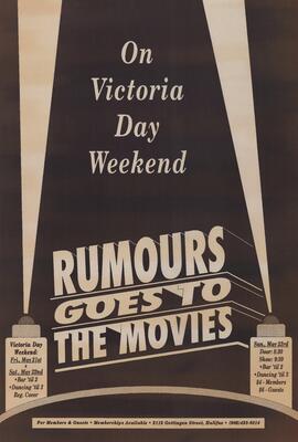 On Victoria Day weekend, Rumours goes to the movies : [poster]