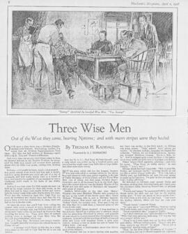 Three wise men / by Thomas H. Raddall ; illustrated by E.J. Dinsmore