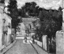 Photograph of Rue à l'Hermitage, à Pontoise by Camille Pissarro