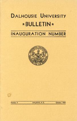 Dalhousie University Bulletin: Inauguration number