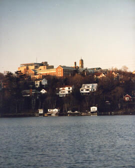 Photograph of Dalhousie Universities Studley campus from the Northwest Arm