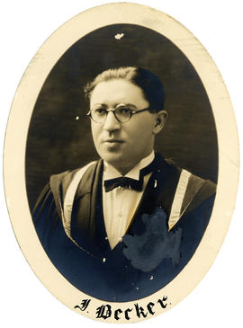 Portrait of Israel Becker : Class of 1927