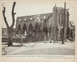Photograph of a Halifax Church damaged by the Halifax Explosion