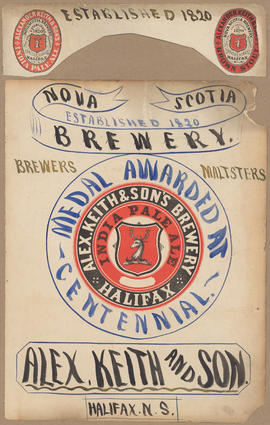 Hand-drawn Nova Scotia Brewery poster
