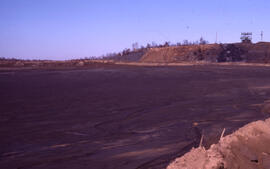 Photograph of an active tailings site at Copper Cliff, near Sudbury, Ontario