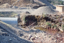 Photograph of a culvert alongside a forest road, Irving Black Brook District, northwestern New Br...