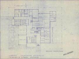 Preliminary floor plans for a library at Dalhousie University