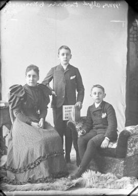 Photograph of Mrs. Alfred Fraser and sons