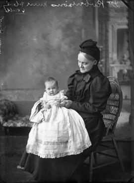 Photograph of Nurse Robertson and baby