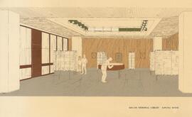 Conceptual drawing of the proposed Kipling Room in the Killam Memorial Library building