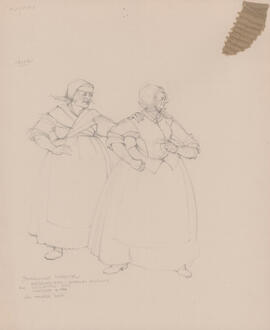 Costume design for the Sargeant's Wife and the Locksmith's Wife