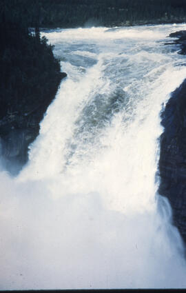 Photograph of Churchill Falls, prior to hydroelectric development, Churchill River, Newfoundland ...