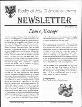 Faculty of Arts & Social Sciences Newsletter, Winter 1999