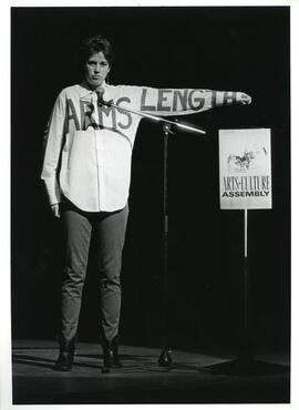 Photograph of presentation to the Arts and Culture Assembly
