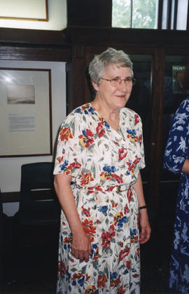 Photograph of Patricia Lutley at her retirement party