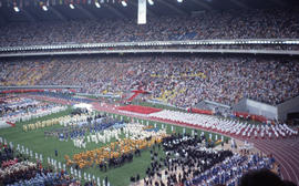 Photograph of the opening day ceremony with Canada entering