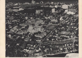 Aerial photograph of Dalhousie University campus