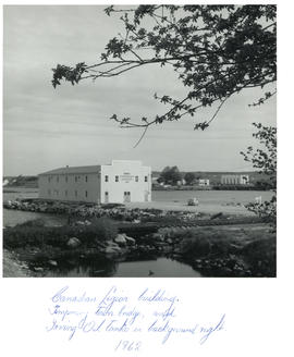 Photograph of the Canadian Legion building in Liverpool, Nova Scotia