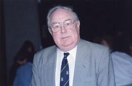 Photograph of Norman Horrocks at Charles Armour's retirement party