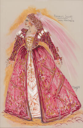 Costume design for Lady Montague