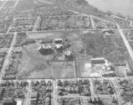 Aerial photograph of Studley Campus at Dalhousie University