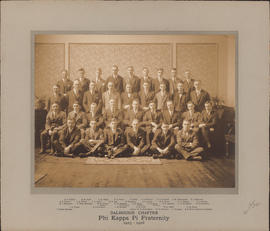 Photograph of the Dalhousie Chapter of the Phi Kappa Pi Fraternity