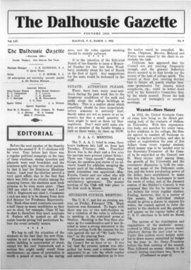 The Dalhousie Gazette, Volume 54, Issue 9