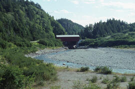 Photograph of the Point Wolfe covered bridge, Greater Fundy Ecosystem, southern New Brunswick