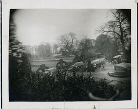 Photograph of departure of the No. 7 Overseas Stationary Hospital from the Evacuation Zone, April...