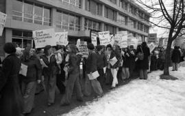 Photograph of a protest against tuition increases