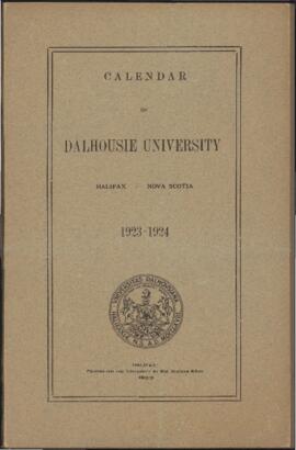 Calendar of Dalhousie University, Halifax, Nova Scotia : 1923-1924